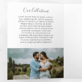 Elegant Ivory Fotofotografie drievoudig brochure Drieluik Kaart (Binnenzijde eerst)