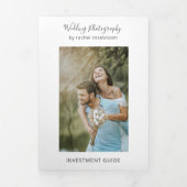 Elegant Ivory Fotofotografie drievoudig brochure Drieluik Kaart (Cover)