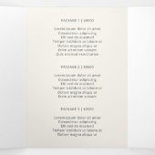 Elegant Ivory Fotofotografie drievoudig brochure Drieluik Kaart (Binnenkant midden)