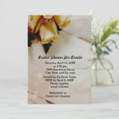 Elegant Ivory - Geel Vrijgezellenfeest met witte r Kaart (Staand voorkant)