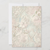 Elegant Ivory Lace Bridal Shower Kaart (Achterkant)