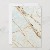 Elegant Ivory Marble Wedding Invitation Kaart (Achterkant)