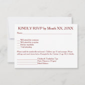 Elegant Ivory met gele rozen RSVP-Kaart Kaart (Achterkant)