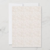 Elegant Ivory Pearl Wedding Invitation Kaart (Achterkant)
