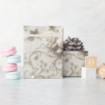 Elegant Ivory Rose with Silver Floral design Cadeaupapier<br><div class="desc">Wrap your gifts in timeless elegance with this luxurious ivory rose wrapping paper. Featuring delicately embossed-style roses with soft silver accents and swirling floral vines, this design exudes sophistication and romance. Perfect for weddings, anniversaries, bridal showers, or any occasion where you want your gift to feel as special as the...</div>
