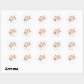Elegant Ivory roses customizable Ronde Sticker (Vel)