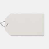 Elegant Ivory Thank You Gift Tag Cadeaulabel (Achterkant Horizontaal)