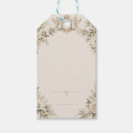 Elegant Ivory Wedding Invitation with Champagne Cadeaulabel