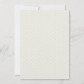 Elegant Ivory White Cream Floral Wedding Kaart (Achterkant)