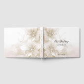 Elegant Ivory White Flowers Guest Book Gastenboek (Volledig)
