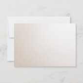 Elegant Ivory White Flowers RSVP Card (Achterkant)