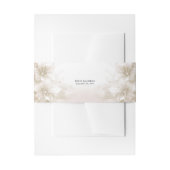 Elegant Ivory White Flowers Uitnodigingen Wikkel (Voorkant Voorbeeld)