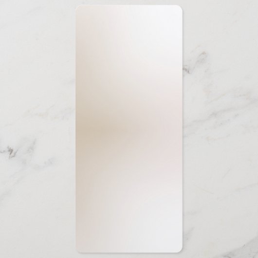 Elegant Ivory White Flowers Wedding Menu (Achterkant)