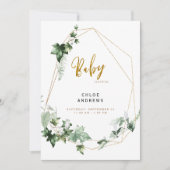 Elegant Ivy Foliage Glam Shower Kaart (Voorkant)