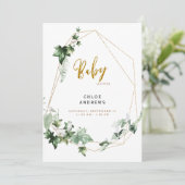 Elegant Ivy Foliage Glam Shower Kaart (Staand voorkant)