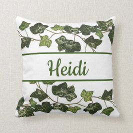 Elegant Ivy Green Cute Custom Kussen