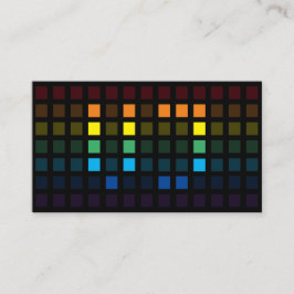 Elegant J rainbow kwadares muziekequalizer DJ Visitekaartje