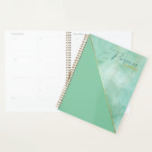 Elegant Jade Marble Purpose Journal Planner (Display)