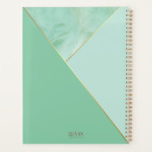 Elegant Jade Marble Purpose Journal Planner (Achterkant)