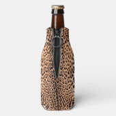 Elegant Jaguar Fur Custom Sjabloon Flesjeskoeler (Fles Achterkant)