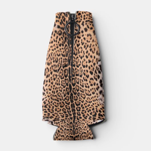 Elegant Jaguar Fur Custom Sjabloon Flesjeskoeler (Achterkant)