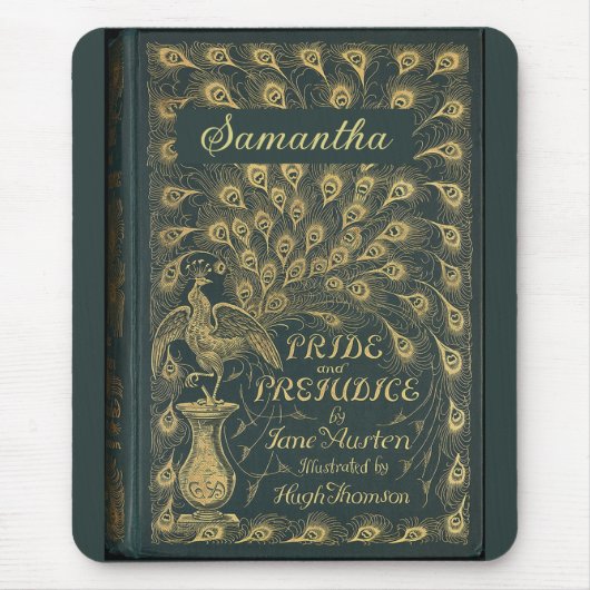 Elegant Jane Austen Pride and Prejudice Book Hoesj Muismat (Voorkant)