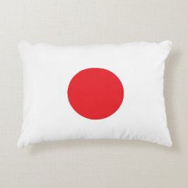 Elegant Japan Flag Inspired Minimal Accent Kussen