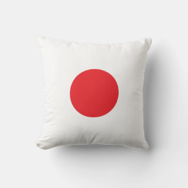 Elegant Japan Flag Inspired Minimal Throw Pillow Kussen