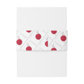 Elegant JAPAN Monogram Wedding Celebration Uitnodigingen Wikkel (Achterkant Voorbeeld)