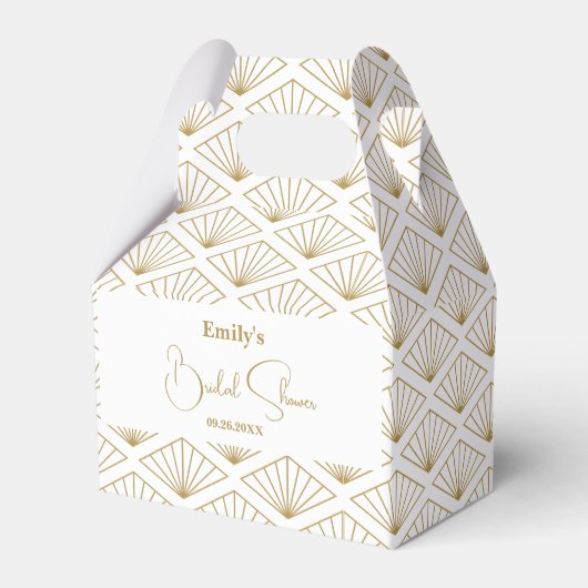 Elegant Japanese Bridal Shower Bedankdoosjes (Voorkant Zijde)