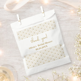 Elegant Japanese Bridal Shower Bedankzakje
