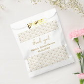 Elegant Japanese Bridal Shower Bedankzakje (Gezegeld)