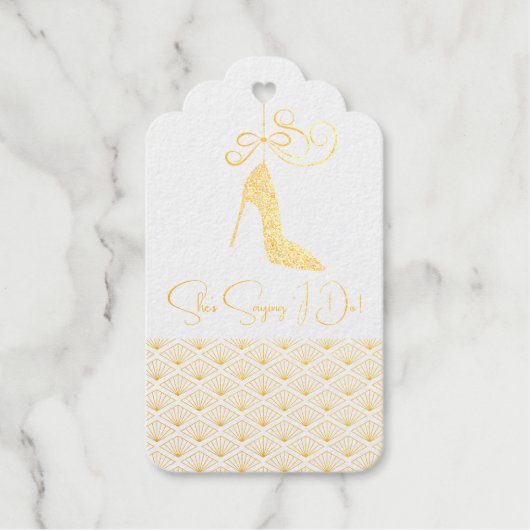 Elegant Japanese Bridal Shower Cadeaulabels (Voorkant)
