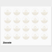 Elegant Japanese Bridal Shower Ronde Sticker (Vel)