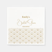 Elegant Japanese Bridal Shower Servet (Voorkant)