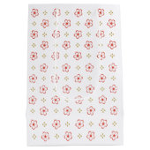 Elegant Japanese Plum Blossom Medium Cadeauzakje (Achterkant)