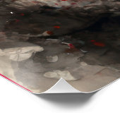 Elegant Japanese Red-Crowned Crane & Maple Tree Perfect Poster (Hoek)