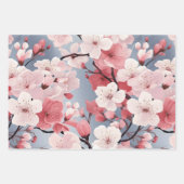 Elegant Japanese Sakura Floral Inpakpapier Vel (Voorkant 3)