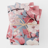 Elegant Japanese Sakura Floral Inpakpapier Vel (In situ)