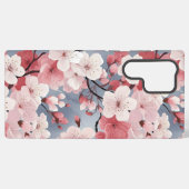 Elegant Japanese Sakura Floral Samsung Galaxy Hoesje (Achterkant horizontaal)