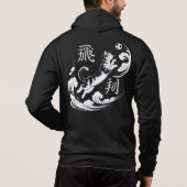 Elegant Japanese Soccer Cat - cat lover gift Hoodie (Achterkant)