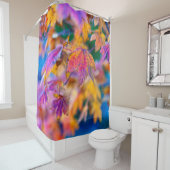 Elegant Japans blad Douchegordijn (In situ)