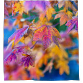 Elegant Japans blad Douchegordijn (Voorkant)