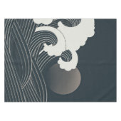 Elegant Japans blauw en wit kunstwerk | Tafelkleed (Voorkant (Horizontaal))