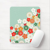 Elegant Japans Floral Pattern Mousepad Muismat (Met muis)