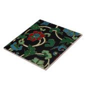 Elegant  Japans Floral Tegeltje (Zijkant)