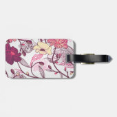 Elegant Japans Flowers Patroon Bagagelabel (Achterkant horizontaal)