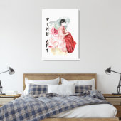 elegant Japans Geisha Girl Canvas Afdruk (Insitu (Slaapkamer))