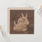 Elegant  Japans Konijnen Anytime Kaart (Voorkant / Achterkant in situ)
