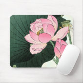 Elegant Japans Lotus Bloem -  Fine Art Muismat (Met muis)